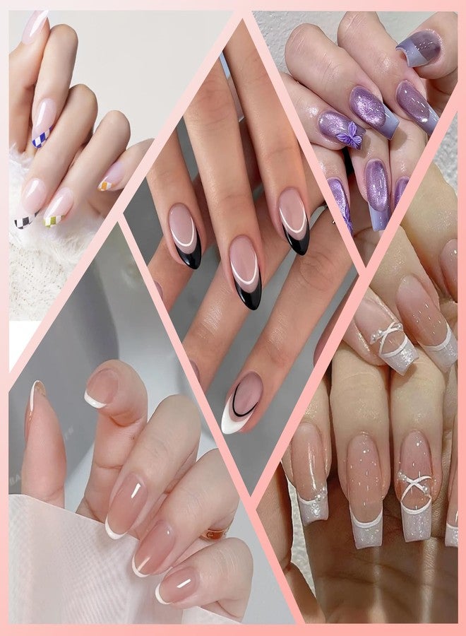 IVICOO French Tip Tool Nail Stamper,Silicone Nail Design Tools,Double Headed Clear Printing Tool with Lid,Two Piece Set with Scraper Suitable for DIY Nail Art Design - Image 4